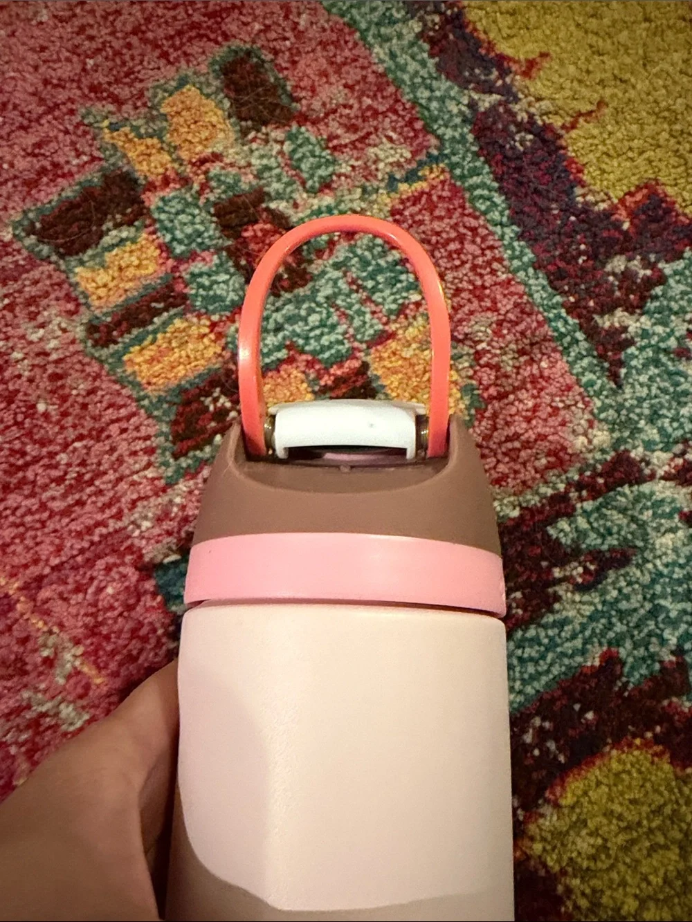 Owala Pink Stainless Steel Travel Bottle